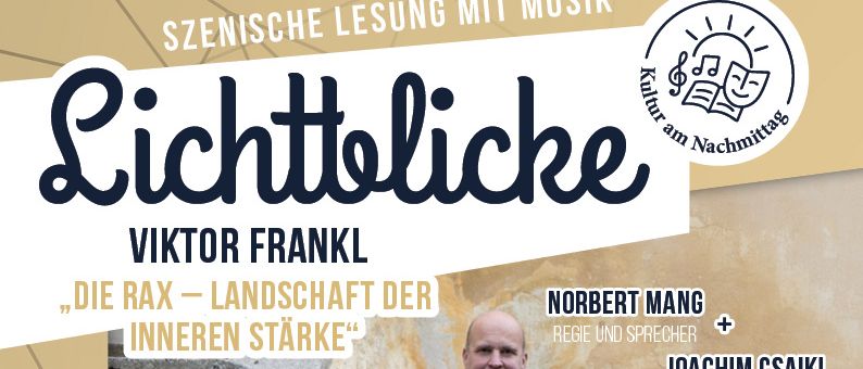 Plakat für eine Tour-Veranstaltung. Zwei Männer sitzen, einer spielt Harfe. Die Veranstaltung ist am 23. August 2026, Beginn um 15 Uhr. Tickets sind unter events.raxalpe.com erhältlich.