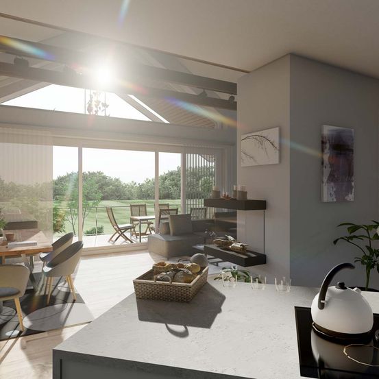 Bild enthält, Furniture, Table, Indoors, Living Room, Home Decor, Dining Room, Dining Table, Interior Design, Coffee Table, Window