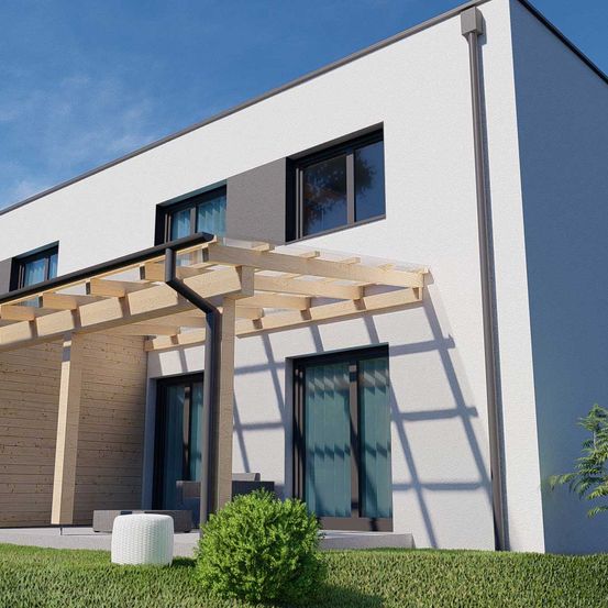 Bild enthält, Architecture, Building, House, Housing, Villa, Indoors, Interior Design, Portico