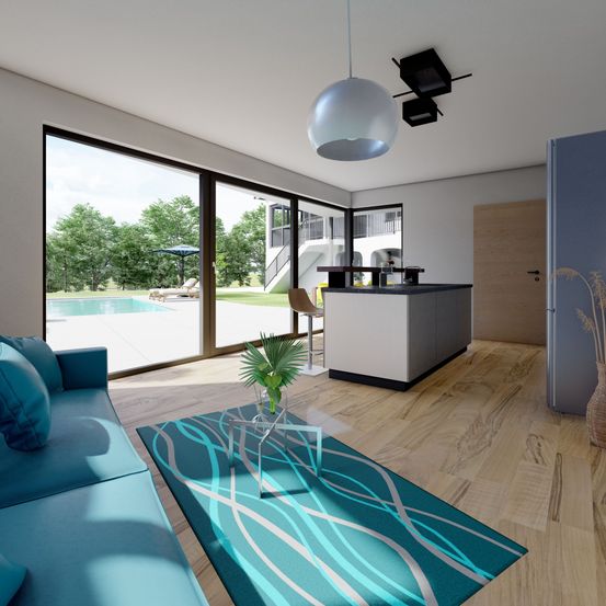 Bild enthält, Furniture, Indoors, Living Room, Interior Design, Home Decor, Floor, Flooring, Table, Couch, Corner