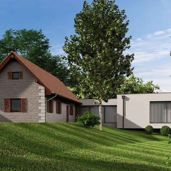 Bild enthält, Grass, Plant, Lawn, Cottage, Housing, Outdoors, Shelter, Backyard, Tree, Suburb