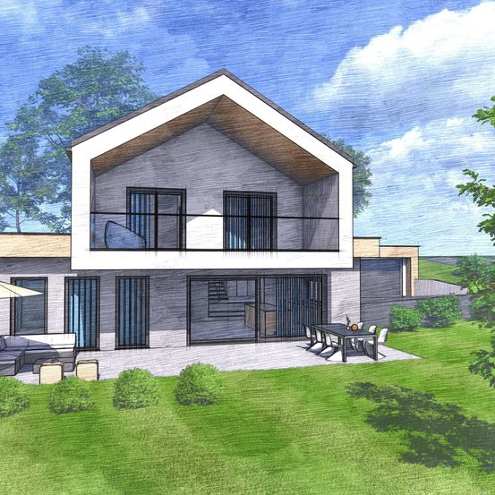 Bild enthält, Building, Cottage, House, Housing, Villa, Grass, Plant, Scenery, Shelter, Lawn