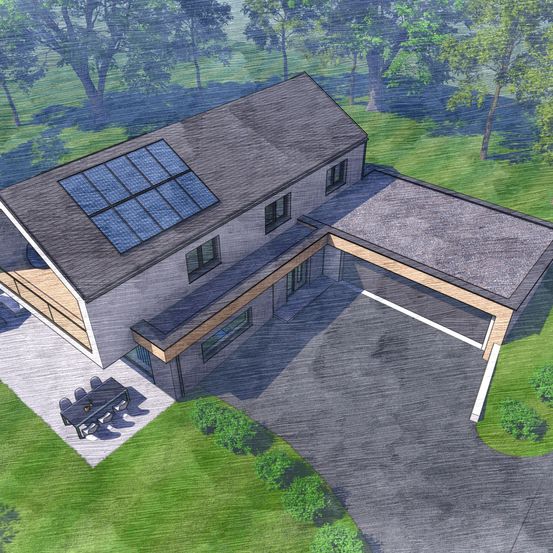 Bild enthält, Architecture, Building, Outdoors, Aerial View, Housing