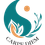 Carpe Diem Wohlfühloase-Logo. Auf schwarzem Hintergrund ist ein Yin-Yang-Symbol abgebildet. Die Yin-Hälfte hat eine Flamme und ein Blatt, während die Yang-Hälfte eine Sonne hat.