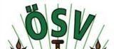 Das Emblem zeigt die Buchstaben 'OSV' in Grün, mit einem gelben Dreieck und einem Pflug darunter, umgeben von Weizen auf beiden Seiten.