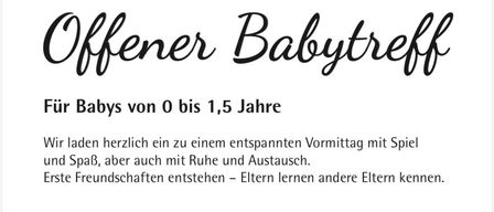 Christine Hirscher, Eltern-Kind-Gruppenleiterin, Elementarpädagogin, Grödig, lädt Babys von 0 bis 1,5 Jahren zu einem entspannten Vormittag mit Spiel und Austausch ein. Eltern lernen andere Eltern kennen. Der Ort ist Pfarrzentrum Grödig, Schützenstraße 3.
