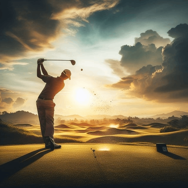 Bild enthält, Field, Nature, Outdoors, Adult, Male, Man, Person, Golf, Golf Course, Playing Golf