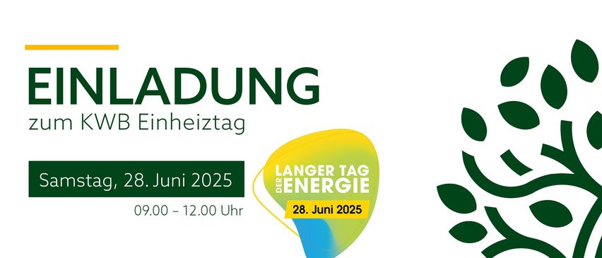 Banner für den längeren Energietag am 28. Juni 2025 von 10:00 bis 12:00 Uhr.