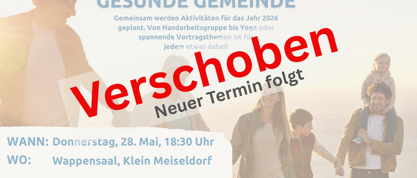 Eine Planungssitzung wird für Aktivitäten einer gesunden Gemeinschaft im Jahr 2026 angekündigt. Von Handarbeitsgruppen bis Yoga oder spannende Vortragsthemen ist für jeden etwas dabei. Neuer Termin folgt.