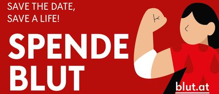 Plakat für eine Blutspendeveranstaltung in Klein-Meiseldorf am 18.09.2026. Zeiten sind 14:00-15:30 und 16:30-19:00. Kontaktinformationen sind angegeben.