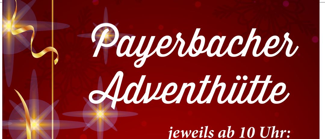 Ein Plakat für Adventveranstaltungen. Enthält Termine und Uhrzeiten für verschiedene Aktivitäten. Beginnt um 10 Uhr an bestimmten Sonntagen und Montagen. Features Krampus und Nikolo am Freitag und die Heilige Lichtzeremonie am Mittwoch.