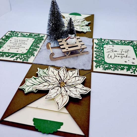 Explosionsbox als Geldgeschenk zu Weihnachten