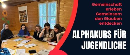Alpha ist eine Reihe von Treffen, bei denen die großen Fragen des Lebens erforscht werden. Es ist eine Gelegenheit, neue Menschen kennenzulernen, mehr über den christlichen Glauben zu erfahren und sich in einer entspannten Atmosphäre auszutauschen. Datum: 11. Januar 2026. Ort: Gemeindesaal in Weisenegg. Zeit: 18:30 Uhr. Anmeldeschluss: 11.01.2026.