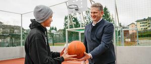 Image contains, Ball, Basketball, Basketball (Ball), Sport, Person, Playing Basketball