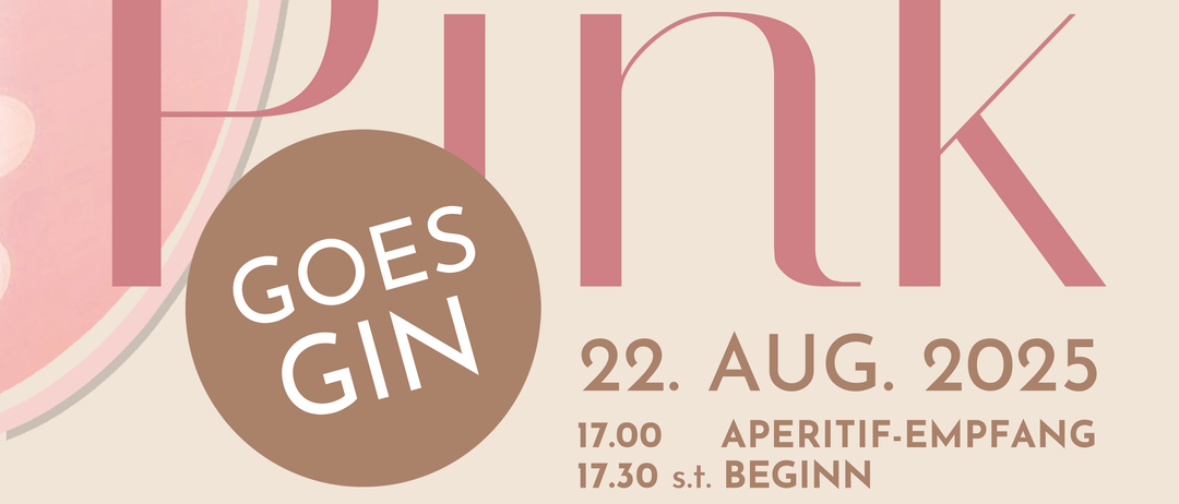 Werbeanzeige für eine Rosé-Party am 22. August 2025. Es beinhaltet einen Aperitif-Empfang um 17:00 Uhr und die Veranstaltung beginnt um 17:30 Uhr. Es gibt BBQ und DJ mit Weinen aus verschiedenen Regionen.