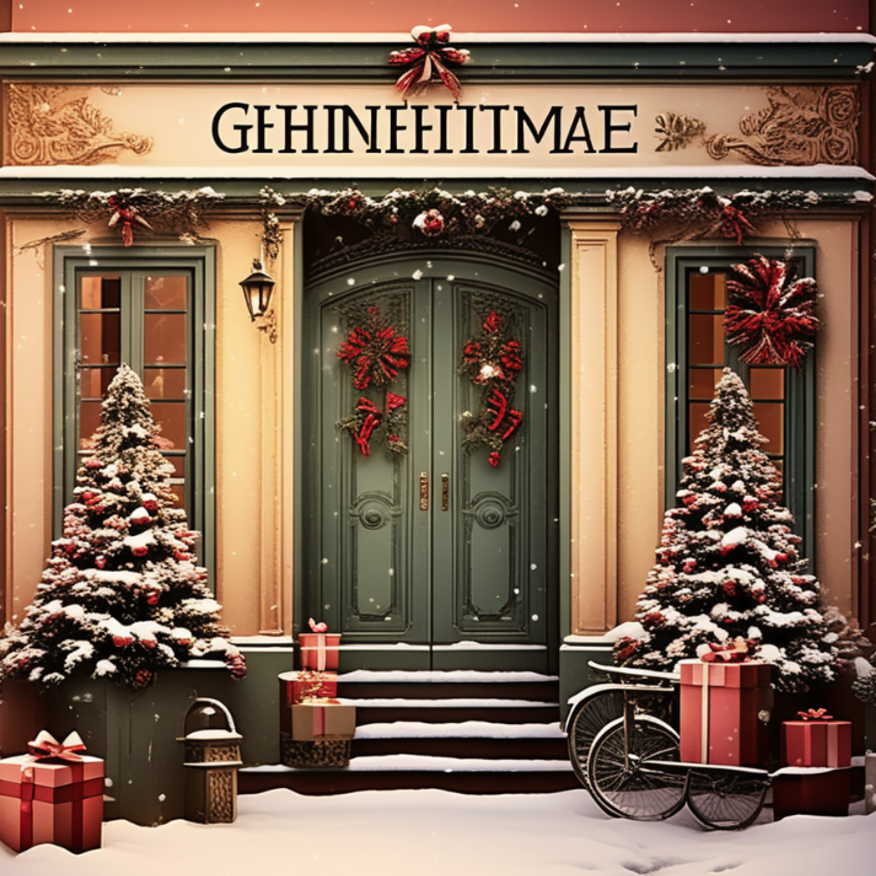 Bild enthält, Christmas, Christmas Decorations, Festival, Machine, Wheel, Christmas Tree, Door