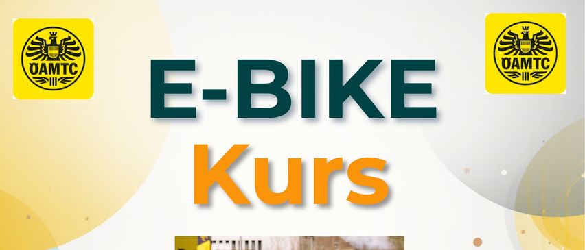 Das Plakat bewirbt einen kostenlosen 3-stündigen Fahrradkurs am 26.04.2026 von 9:00 bis 12:00 Uhr, der praktisches Training und Tipps zur Theorie und Technik bietet. Drei Radfahrer sind abgebildet, die Helme und Radjacken tragen.