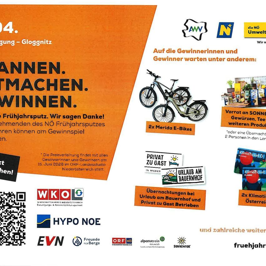 The image is an advertisement for a competition, featuring bicycles, climate tickets, and other prizes. The winners will be announced on June 15, 2022.