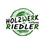 Holzwerk Wolfgang Riedler-Logo. Bild enthält, Green, Logo, Sticker, Text