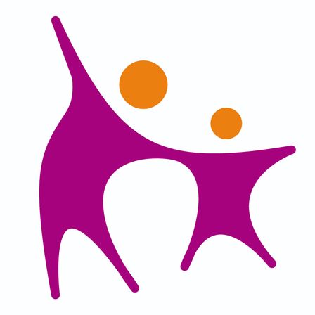 Ein Logo für 'Rehabilitation Serververein' auf weißem Hintergrund. Das Logo zeigt lila Text.
