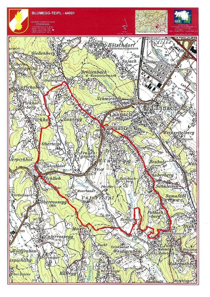 Eine Karte mit einer roten Linie, die eine Route markiert. Die Route beginnt in Oberrossegg und endet in Breitenbach. Die Karte enthält verschiedene Orte, Höhen und einige grüne Bereiche.