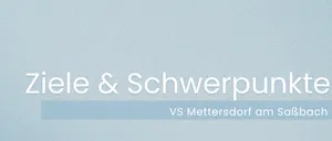 Ein blauer Hintergrund mit den Worten 'Ziele & Schw' prominent angezeigt. Unter den Worten befindet sich ein horizontaler blauer Balken. Das Gesamtbild ist minimalistisch.