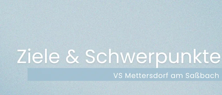 Ein blauer Hintergrund mit den Worten 'Ziele & Schw' prominent angezeigt. Unter den Worten befindet sich ein horizontaler blauer Balken. Das Gesamtbild ist minimalistisch.