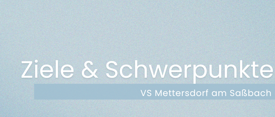 Ein blauer Hintergrund mit den Worten 'Ziele & Schw' prominent angezeigt. Unter den Worten befindet sich ein horizontaler blauer Balken. Das Gesamtbild ist minimalistisch.