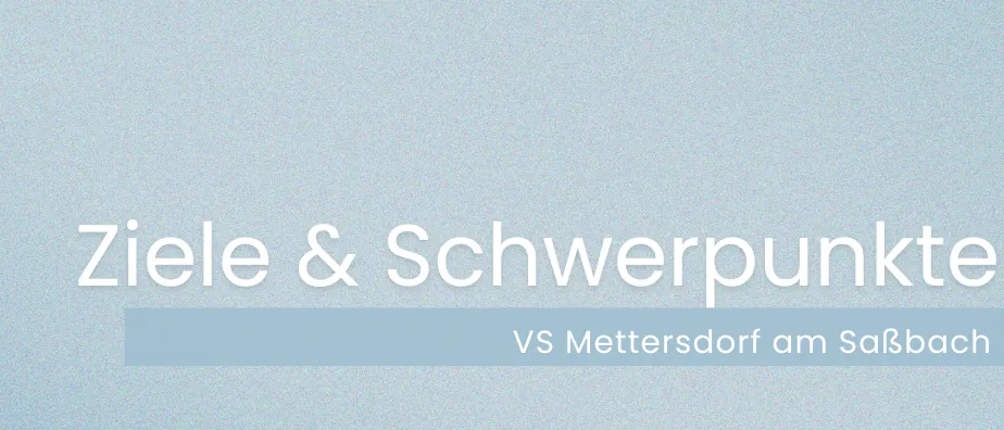 Ein blauer Hintergrund mit den Worten 'Ziele & Schw' prominent angezeigt. Unter den Worten befindet sich ein horizontaler blauer Balken. Das Gesamtbild ist minimalistisch.