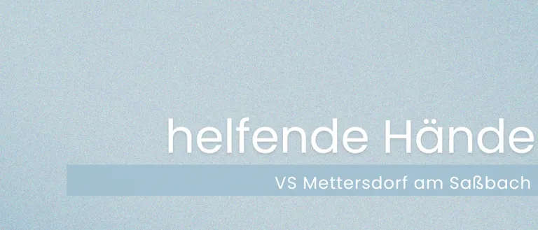 Das Wort 'helfer' wird in großen weißen Buchstaben auf einem hellblauen Hintergrund angezeigt, wobei der Buchstabe 'v' darunter erscheint.