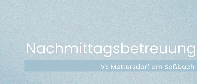 Ein blauer Hintergrund mit dem Wort 'Nachmittag' in weißer Schrift und 'vs' darunter.