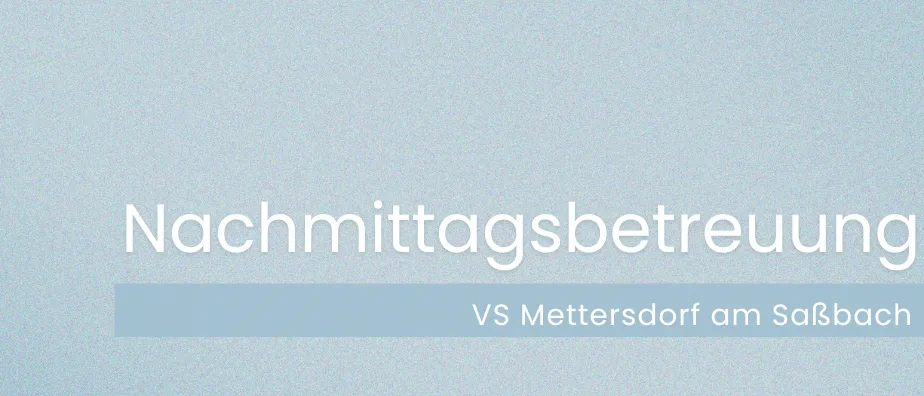 Ein blauer Hintergrund mit dem Wort 'Nachmittag' in weißer Schrift und 'vs' darunter.