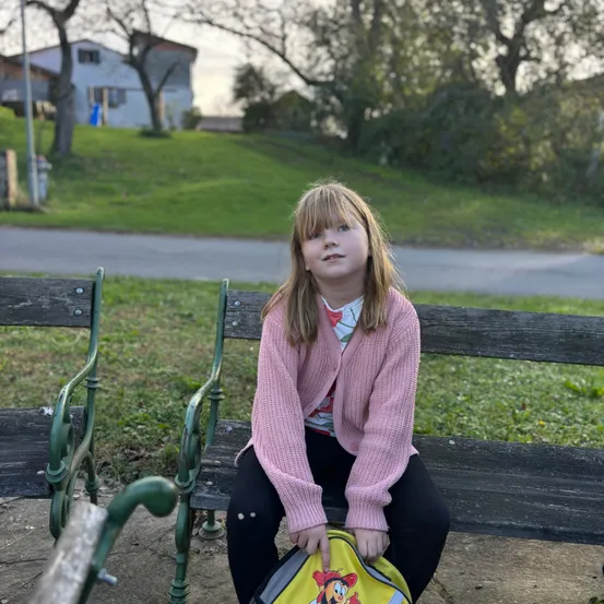 Person, Sitting, Handbag, Grass, Purse, Bench, Face, Portrait, Sweater, Jeans