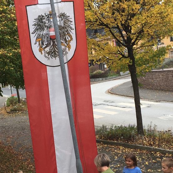 Bild enthält, Child, Female, Girl, Person, Boy, Male, Face, Head, Flag, Austria Flag