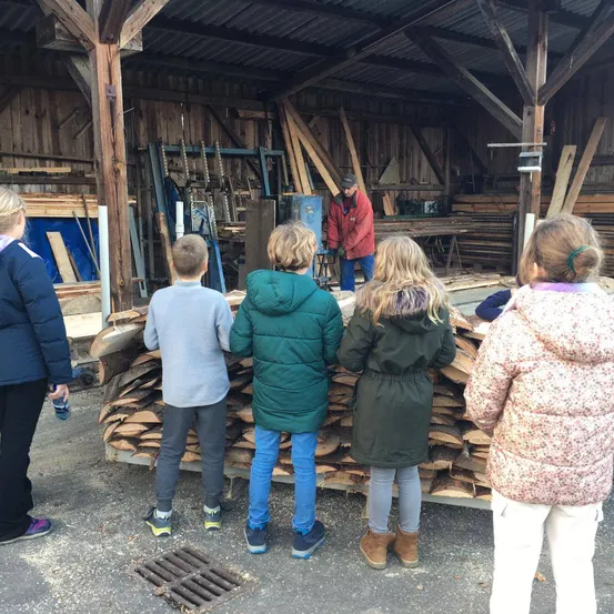 Wood, Pants, Coat, Jacket, Child, Female, Girl, Person, People, Boy