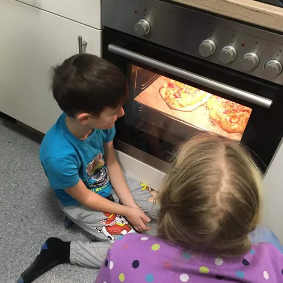 Device, Cooking, Appliance, Electrical Device, Baking, Oven, Child, Female, Girl, Person