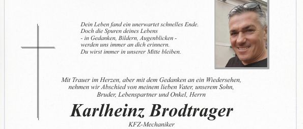In Gedenken an Karlhein, der unerwartet sein Leben beendete. Wir erinnern uns an ihn durch Gedanken, Bilder und Augenblicke. Er wird immer in unseren Herzen bleiben. Die Trauerfeier für unseren lieben Karlhein beginnt am Montag, den 1. Juni 2026, um 10:30 Uhr mit dem Rosenkranzgebet in der Friedhofskirche Pischelsdorf. Nach dem anschließenden Trauergottesdienst legen wir ihn in der Familiengruft zur letzten Ruhe.