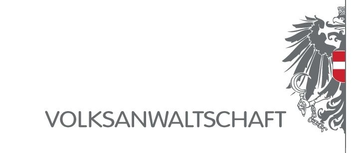 Ein Veranstaltungsposter mit Gaby Schwarz, einer Volksanwaltin, im Neuen Rathaus. Adresse: Neuklosterplatz 1, 2700 Wr. Neustadt, 3. Stock, Zimmer 301. Datum: Dienstag, 12. Mai 2026.