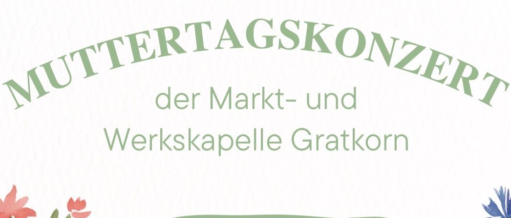 A flyer for the Market and Workshop Chapel in Gratkorn, Austria, scheduled for May 9, 2026 at 7:00 PM. The event will be hosted at Kulturhaus Gratkorn, with reception starting at 6:30 PM.