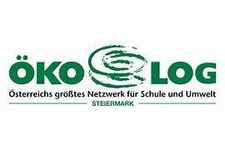 Das Logo für Oko Log, Österreichs größtes Netzwerk für Schulen und Umwelt, mit einer grünen Spirale und dem Text 'Österreichs größtes Netzwerk für Schule und Umwelt'.