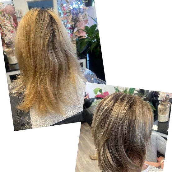 Bild enthält, Adult, Female, Person, Woman, Child, Girl, Blonde, Hair, Hairdresser, Head