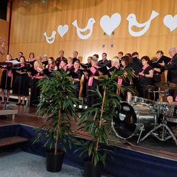 Bild enthält, Adult, Female, Person, Woman, Group Performance, Male, Man, Tie, Plant, Musician