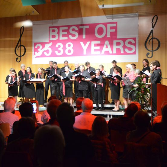 Bild enthält, Stage, Adult, Female, Person, Woman, People, Group Performance, Music Band, Concert, Man