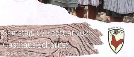 Einladung zum Brundler Bauernball am 07. Februar 2026 im Gasthaus Schanner. Mit Volkstanzgruppe, Live-Musik, Tombola, Mitternachtseinlage und Bar. Beginn um 20:30 Uhr, Einlass um 19:00 Uhr.