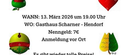 Plakat für 'Damenschnapsen'-Event am 13. März 2026 um 19:00 im Gasthaus Scharner in Henndorf. Eintrittsgebühr 7€. Anmeldung vor Ort erforderlich. Tolle Preise zu erwarten. Die Damen freuen sich auf Ihren Besuch.