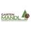 Garten Mandl GmbH-Logo. Das Logo von Garten Mandl, einem Unternehmen für Gartengestaltung und Pflanzenverkauf, zeigt einen Baum und ein Blatt in Grün und Braun.