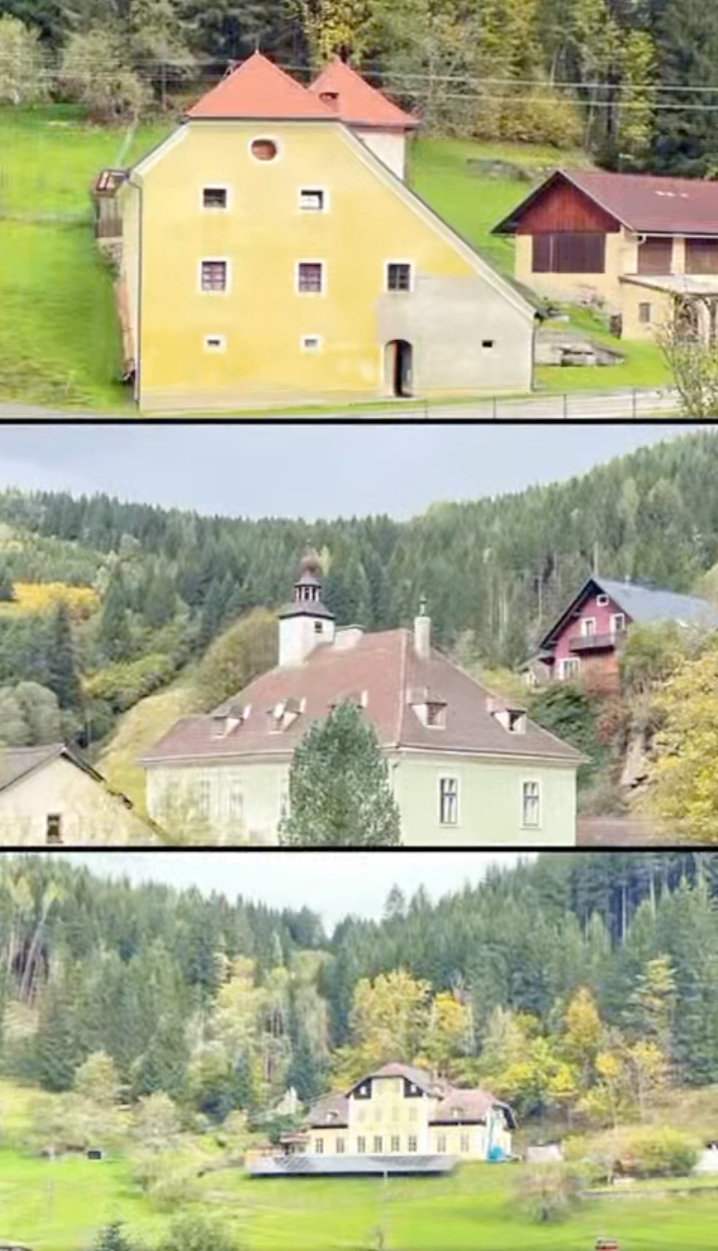 Bild enthält, Building, Outdoors, Nature, House, Housing, Villa, Countryside, Vegetation, Rural, Tree