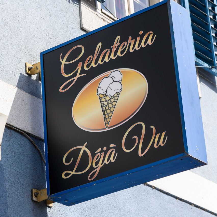 Bild enthält, Cream, Dessert, Food, Ice Cream, City, Blackboard, Restaurant