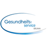 Logo for Gesundheits-service BRUNN, featuring a blue oval with the text 'Gesundheits-service' and 'BRUNN' in white font. The oval has a blue outline and a light blue gradient.