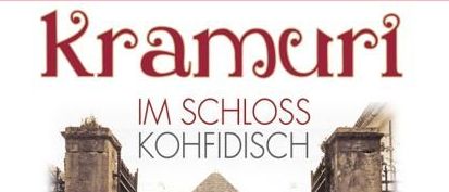 Plakat für die 'Krameri'-Veranstaltung im Schloss Kohfidis am 21. und 22. September 2024, von 10 bis 18 Uhr. Zeigt einen rustikalen Eingang, einen Wagen und Herbstdekorationen.